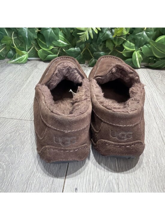 UGG Men\'s Brown Sheepskin Suede Slippers Moccasin Shoes Size 9 Comfort 1101110 main image 5
